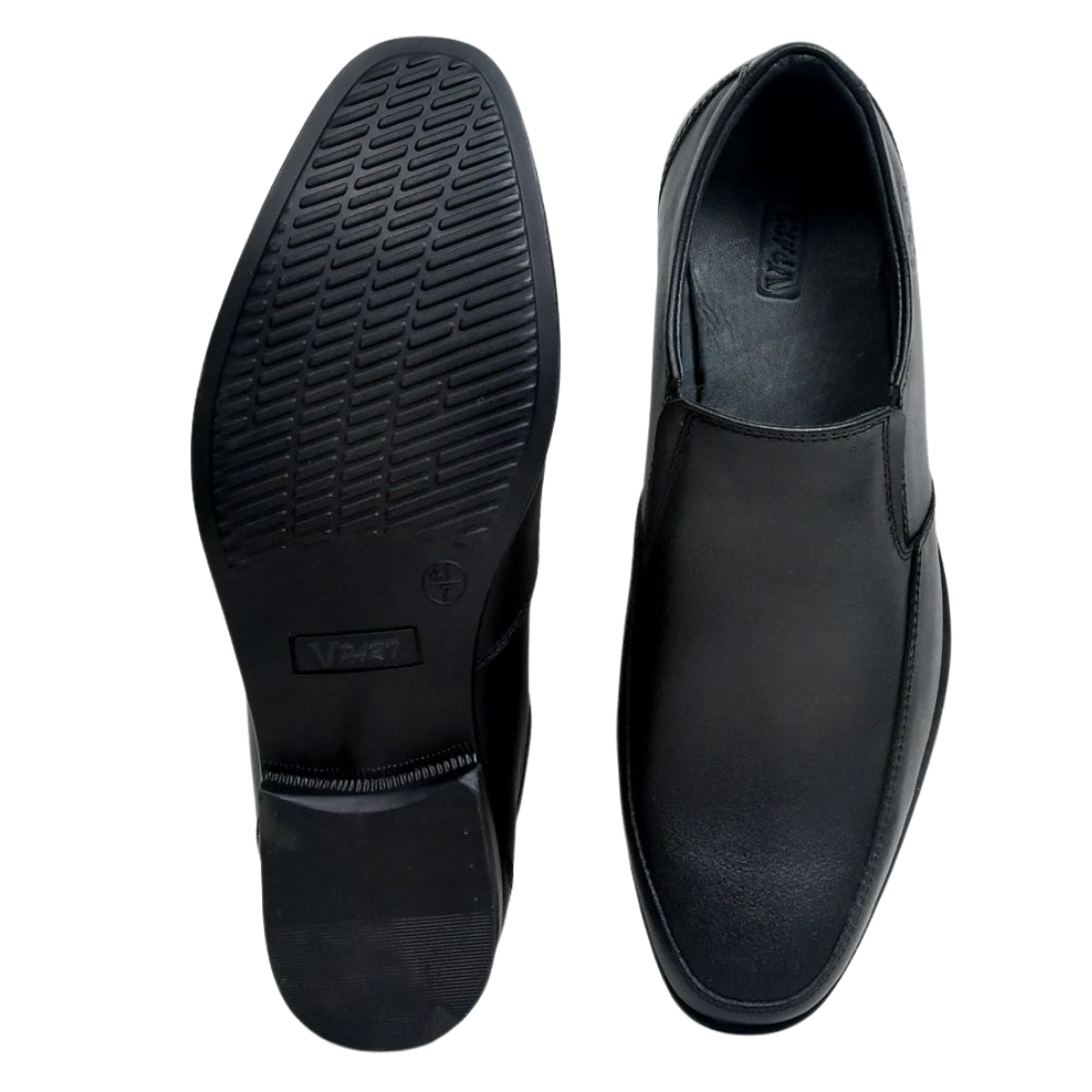 Vpart Slip On Genuine Leather Black Formal Shoes – My CMS